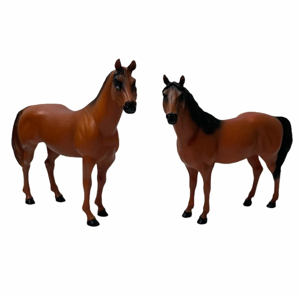 Horses Vintage Rare Antique Set of 2 Vintage Toys Equestrian Farm Cowboy Ranch